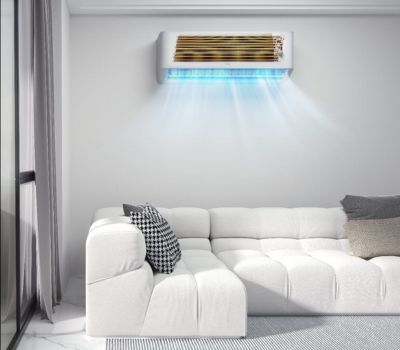 Professional HVAC technician repairing air conditioning unit in El Cajon